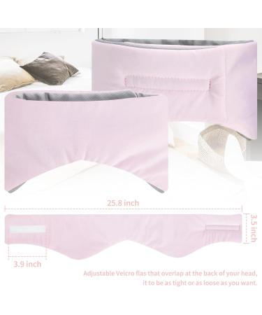 Double Sided Large Sleep Eye Mask - Warm & Cool Sound-Proof for Women & Men - Pink | International Shipping - Buy Online on GoSupps.com