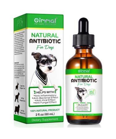 NIFEISHI Antibiotics for Dogs 60ml Dog Antibiotics Drop for Itchy Dog Skin Relief Dog Allergy Relief Kennel Cough Ear Infection Bacon Flavor