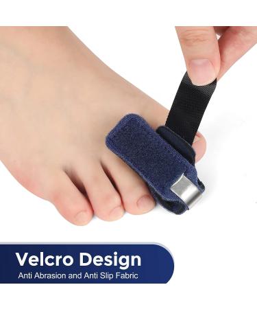 Ajoysoul Toe Splint: 1 Pair Toe Straightener for Bent, Hammer, Crooked, Claw Toes - Blue - Buy Online on GoSupps.com