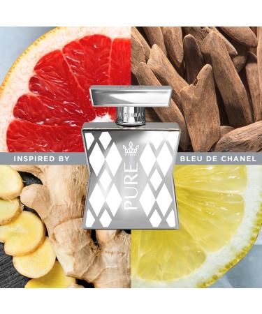 Eternal Pure EDP Inspired by Bleu de C 3.4 oz (100ml) Long-lasting Vegan Clean Ingredients Cologne Spray 2000 sprays per bottle - Buy Online on GoSupps.com