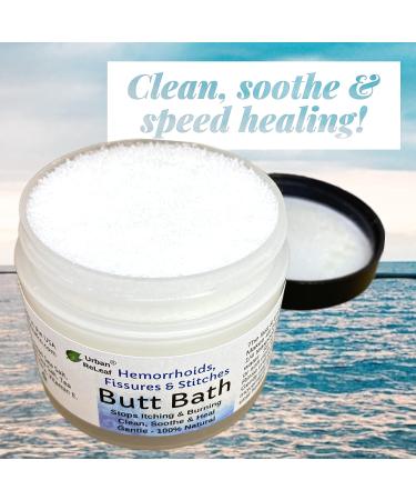 Urban ReLeaf Butt Bath - Fast Relief for Hemorrhoids, Fissures & Stitches with Healing Sea Salt - 100% Natural Solution to Stop Itching & Burning - Buy Online on GoSupps.com