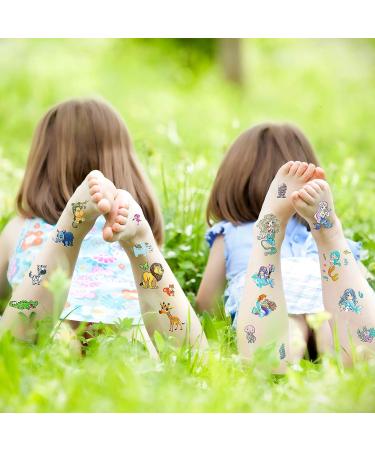 Kids Waterproof Temporary Tattoos - 70 Sheets, 700 Styles Unicorn, Animals, Mermaid, Dinosaur, Car, Space - Safe Water Transfer Fake Tattoo Stickers for Children - Buy Online on GoSupps.com