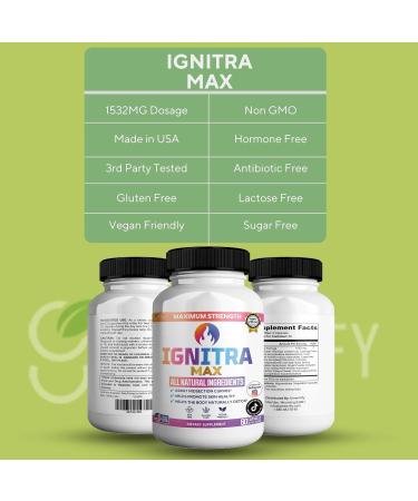 GREENVIFY Ignitrix Max Dietary Supplement 60 Capsules Natural Detox Support Vegan Friendly Non-GMO Gluten Free 30 Day Supply (1) - Buy Online on GoSupps.com