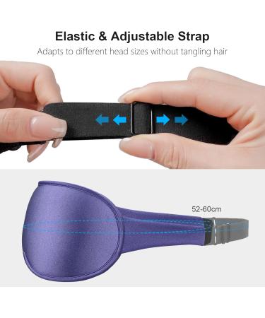 Gritin 100% Light Blocking Sleep Mask for Men & Women - Ergonomic 3D Design Soft & Comfortable Eye-Friendly - Ideal for Sleep & Travel - Middle Violet - Buy Online on GoSupps.com