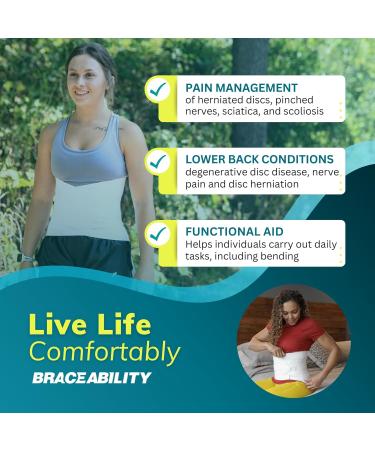 BraceAbility Plus Size Back Brace - Bariatric Lumbar Support for Lower Back Pain Relief (7XL) | Ideal for Big and Tall Men & Women - Buy Online on GoSupps.com