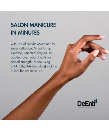 DeEnti Nomma Plus Professional Liquid Monomer - Non-Yellowing EMA Nail Liquid for Acrylic Powder | 4oz Salon Quality Manicure & Pedicure Supplies - Buy Online on GoSupps.com