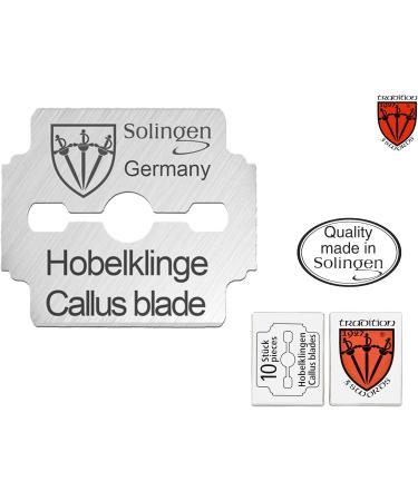 3 Swords Germany - Brand quality 100 pieces (10x10) replacement refill blades spare blades for corn plane callus remover shaver cutter - Made in Solingen (140) - Buy Online on GoSupps.com