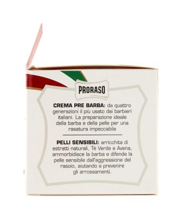 Proraso Pre Shave Cream White - 100ml | Soothing & Hydrating Shaving Preparation | International Shipping Available - Buy Online on GoSupps.com