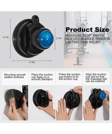 2-in-1 Massage Ball Roller | Suction-Up Ball Massager for Deep Tissue Relief & Relaxation | 360 Rotatable Myofascial Relief for Body & Neck - International Shipping Available - Buy Online on GoSupps.com