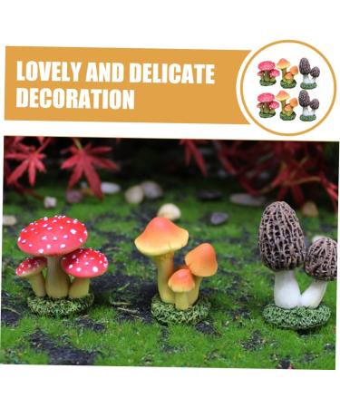 Toddmomy Mushroom Decor 6pcs Simulated Mushroom Flower Pots Plant Mushroom Statue Decor Mushroom Figure Mini Crafts - Buy Online on GoSupps.com