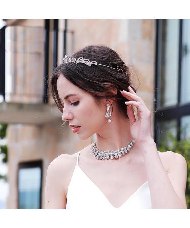 Araluky Rhinestone Crown Crystal Bridal Tiara - Princess Crown for Women and Girls - Rose Gold - Buy Online on GoSupps.com