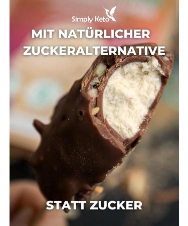 Simply Keto Low-Carb Salted Caramel Ice Cream Mix - Sugar-Free 2.6g Net Carbs Gluten-Free Soy-Free Keto-Friendly - 10 Servings (100g) - Buy Online on GoSupps.com