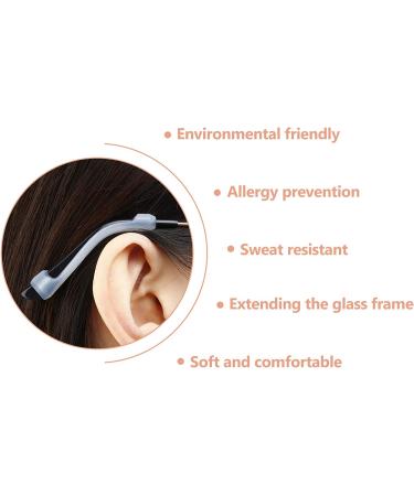 12 Pairs Silicone Eyeglass Ear Cushions Eyeglass Pads Anti Slip Glasses Ear Hook Eyeglass Strap Holder for Reading Glasses (Black  White) - Buy Online on GoSupps.com