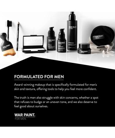 War Paint Men's Tinted Moisturiser - Cruelty-Free Vegan Makeup for Men - 5 Shades (Light) - Made in UK - Buy Online on GoSupps.com