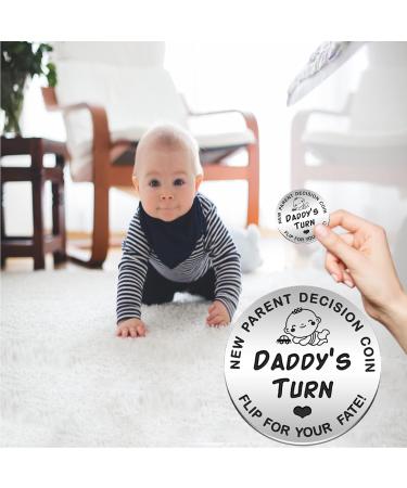 New Parents Decision Coin - Stainless Steel Commemorative Gift for Mum, Dad, and Newborn Baby | Perfect Mother's Day Gift - Buy Online on GoSupps.com