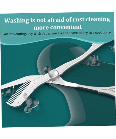 Eyebrow Scissors with Comb 5.63 Stainless Steel Rustproof Trimmer for Women | Non-Slip Handle for Home & Travel - Buy Online on GoSupps.com