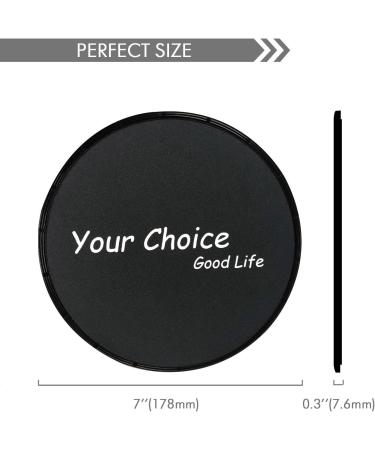 Your Choice Sliders - Fitness Equipment Floor Slider Discs for Core & Full Body Workout - Black - Buy Online on GoSupps.com