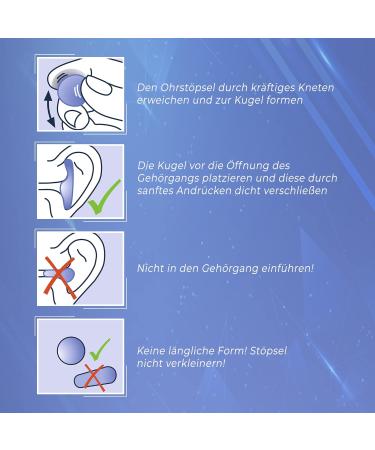 Ohropax Good Night Earplugs - Soft Silicone Noise Protection for Sleep - Individually Formable & Reusable - 8 Pieces - Buy Online on GoSupps.com