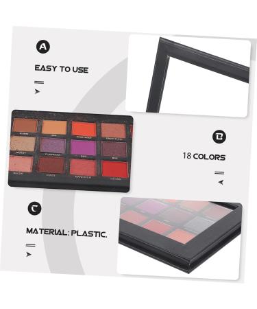 Hemoton 18 Black Eyeshadow Palette - Matte & Shimmer Eye Shadow for Women | International Shipping - Buy Online on GoSupps.com