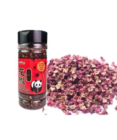 ONETANG Szechuan Red Peppercorns, Authentic Grade AAA Six Times Selection Sichuan Whole Peppercorns Essential for Kung Pao Chicken, Mapo Tofu, 2.1 oz(60 G)