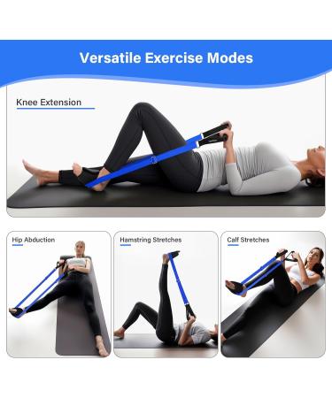HOOMTREE Knee Replacement Recovery Aids Knee Trainer Increase Range of Motion Pain Relief Knee Slides for Exercise Speeding Recovery After Knee/Hip Surgery with Padded Handles and Foot Sleeve Blue - Buy Online on GoSupps.com