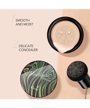 Buy CC Cream Foundation - Mushroom Head Air Cushion BB Cream Waterproof Long-Lasting Oil Control & Moisturizing Makeup for Natural Nude Look - International Shipping Available - Buy Online on GoSupps.com