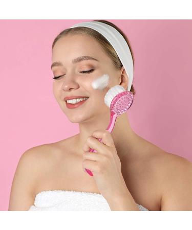 6-Piece Facial Cleansing Brush Set with Soft Bristles - Exfoliating Face Brush for Makeup and Skincare Removal - Buy Online on GoSupps.com