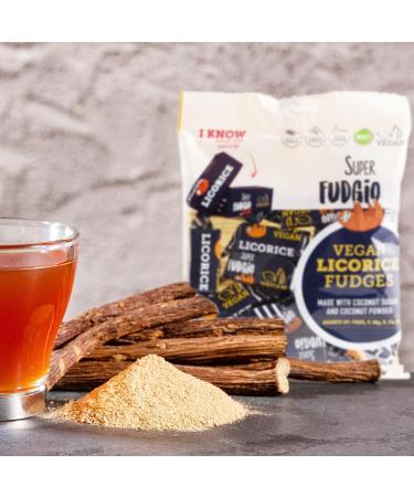 Super Fudgio Bio Bonbons - Vegan & Gluten-Free Organic Caramel Candies | 6x150g Lakritz Pack - No Palm Oil Coconut Milk Coconut Sugar - Buy Online on GoSupps.com