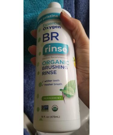 Buy Essential Oxygen BR Organic Mouthwash - Peppermint 16 fl oz | Natural Brushing Rinse - Buy Online on GoSupps.com