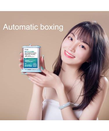 Automatic Dental Floss Dispenser Set - Hygienic Travel Bowed Head & Curved Hook Tail Non-Slip Handle for Deep Cleaning - Buy Online on GoSupps.com