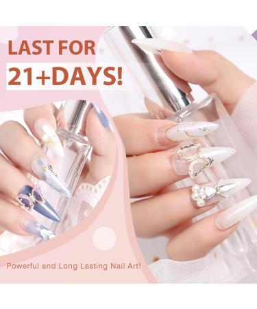 Saviland Nail Glue Gel Kit with U V Nail Lamp - All-in-1 DIY Nail Art Extension Kit with 15ml Gel Glue, Dehydrator, Non-Acid PH Bond, and 16W Portable LED Nail Lamp - Buy Online on GoSupps.com