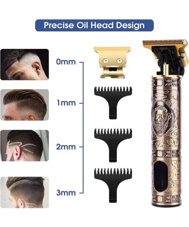 Hair Trimmer Men's Beard Trimmer Hair Trimmer Care Set with LCD Screen Wireless T-Blade Trimmer Rechargeable USB Men's Razor with 3 Guide Combs (#3) - Buy Online on GoSupps.com