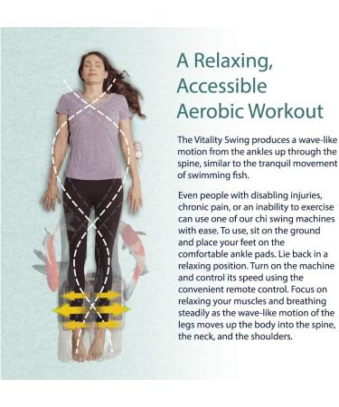 Daiwa Felicity Chi Swing Machine USJ-815 | Passive Aerobic Exerciser with Padded Ankle Cradle - Buy Online on GoSupps.com