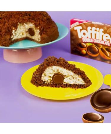 Toffifee Double Chocolate - Hazelnut & Caramel - 125g - Indulge in Intense Chocolatey Flavor - International Shipping Available - Buy Online on GoSupps.com