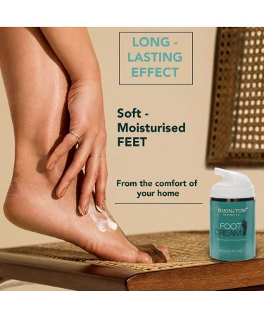 Simon & Tom Foot Cream | Organic Argan & Tea Tree Oil | Antibacterial & Regenerating | 50 ml - Made in Spain for Dry & Cracked Skin - Buy Online on GoSupps.com