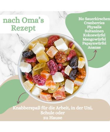  1001 Frucht 1001 Frucht I Homemade Fruit Mix - Exotic Dried Fruits Fine Blend I Candied Fruits and Dried Fruits Blend According to Grandma's Recipe I Non-GMO Puff Mixed Dried Fruits (500g) - Buy Online on GoSupps.com