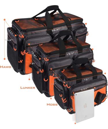 KastKing Large Saltwater Resistant Fishing Tackle Bag - Medium-Hoss A1 - Orange - Buy Online on GoSupps.com