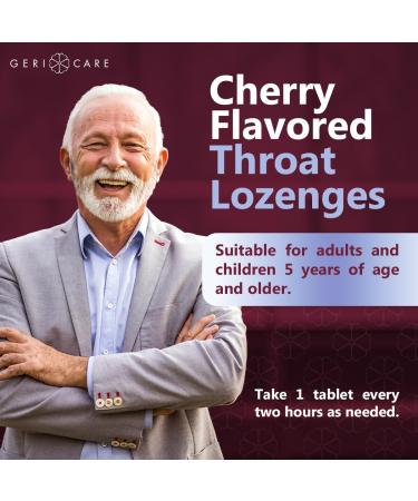 GeriCare Best Health Sore Throat Relief Lozenges, Benzocaine 15 mg & Menthol 3.6 mg, Oral Numbing and Cooling Formula for Sore Throat, Cough & Pain Relief, 18 Count (Pack of 1) - Buy Online on GoSupps.com