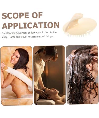Soesfoufu 2-Piece Silicone Shampoo Comb & Scalp Massage Brush - Hair Shower Brush for Ultimate Hair Care - Buy Online on GoSupps.com
