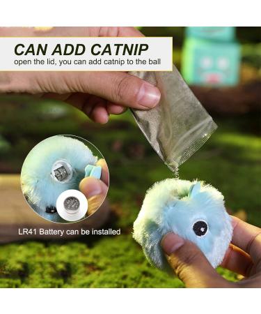 Buy PUPPBUDD Interactive Cat Toy with Catnip - Electric Sound Ball for Cats | Blue - International Shipping Available - Buy Online on GoSupps.com