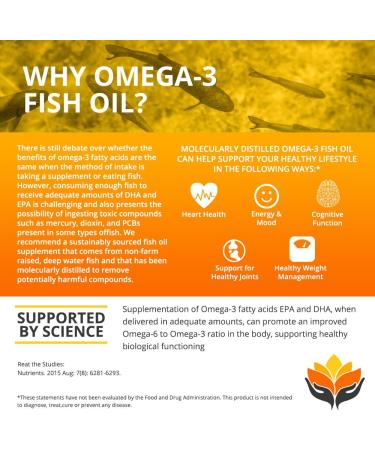 Me First Living Omega 3 Fish Oil 2000mg with EPA 800mg and DHA 400mg - Heart, Joint, Brain Health - 60 Burpless Capsules - Buy Online on GoSupps.com