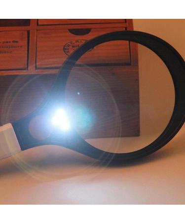 Portable Magnifier Magnifier Handheld with 3 LED Lights Magnifying Lens for Reading Inspection Soldering Needlework Repair Hobby Crafts Making Full of Stars - Buy Online on GoSupps.com