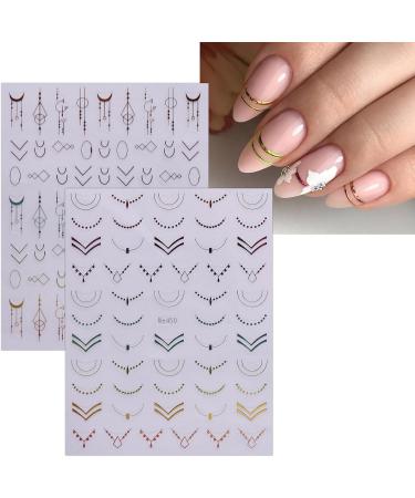 JMEOWIO 12 Sheets Flower Nail Art Stickers Decals Self-Adhesive Spring Summer Floral Colorful Nail Supplies Nail Art Design Decoration Accessories - Buy Online on GoSupps.com