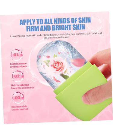 Silicone Face Ice Tray & Ice Roller | Skin Care Tool for Face Massage | Dropship Face Icing Roller Set 11.5x7cm Green - Buy Online on GoSupps.com