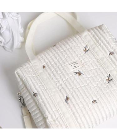 NewDVMMSS Soft Cotton Diaper Bag Carrier | Embroidered Children's Room Storage & Toy Organizer for Travel - Buy Online on GoSupps.com