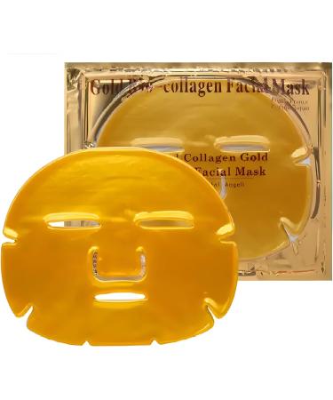RuiLuxe Bio Collagen Facial sheet and under eye Masks Anti Aging Puffiness Spa-like experience Hydrolyzed Collagen Fine Lines Treatment 24K Gold Collagen Sheet Masks - Buy Online on GoSupps.com