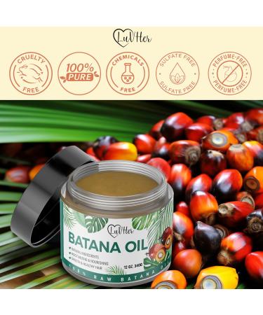 LuvHer Raw Batana Oil for Hair Growth | 100% Organic Dr. Sebi Batana Oil | 12oz Pure Unrefined Conditioner for Thicker Hair & Hair Loss Prevention - Buy Online on GoSupps.com