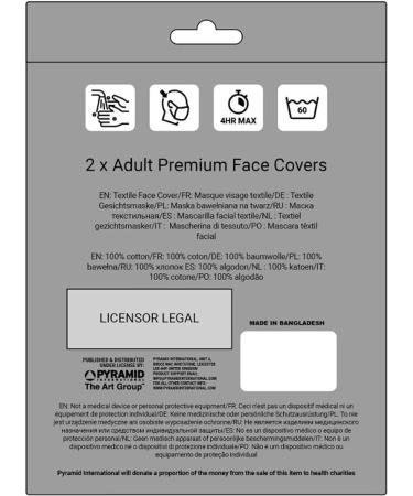 Harry Potter Hufflepuff Mask - 2 Piece Mouth and Nose Protection | International Shipping Available - Buy Online on GoSupps.com