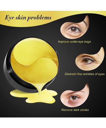 AIQIUSHA 30 Pairs Under Eye Treatment Masks Natural Gel Patch Lighten Dark Circles Collagen Eye Care Mask for Anti-Wrinkle Eye Bags Skin Care Moisturizing Soothing Firming - Buy Online on GoSupps.com
