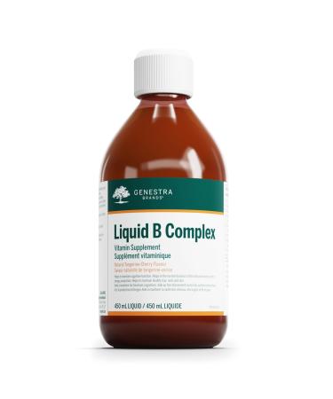Genestra Brands - Liquid B Complex - Supports Cognitive Function Immune Function Energy Production and Healthy Hair Nails and Skin - 450 ml Liquid - Natural Tangerine-Cherry Flavour